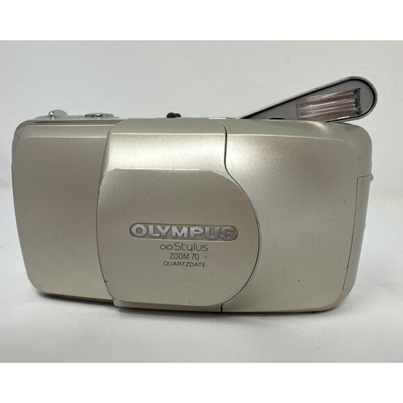 Olympus Other - Olympus Stylus Zoom 70 Quartzdate 35mm Film Point & Shoot FOR PARTS READ